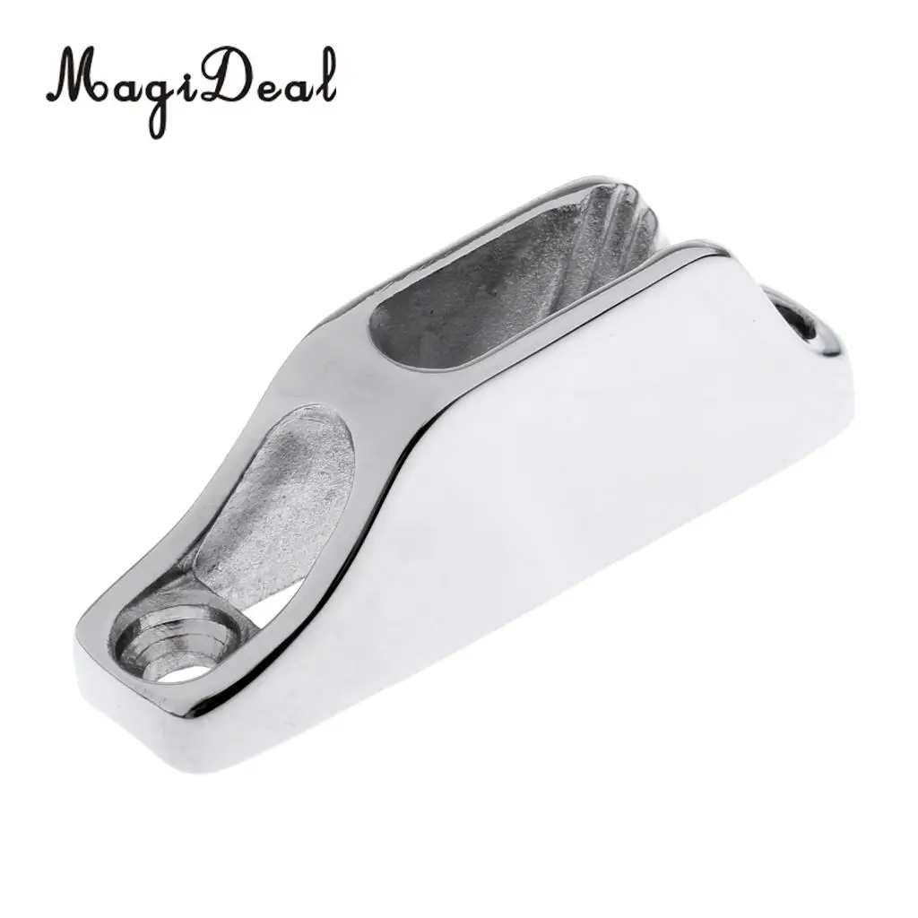 MagiDeal Sailing Boat 316 Stainless Steel Clam Cleat Rope and Line Cleat Jam Cleat for 3mm-6mm Rope
