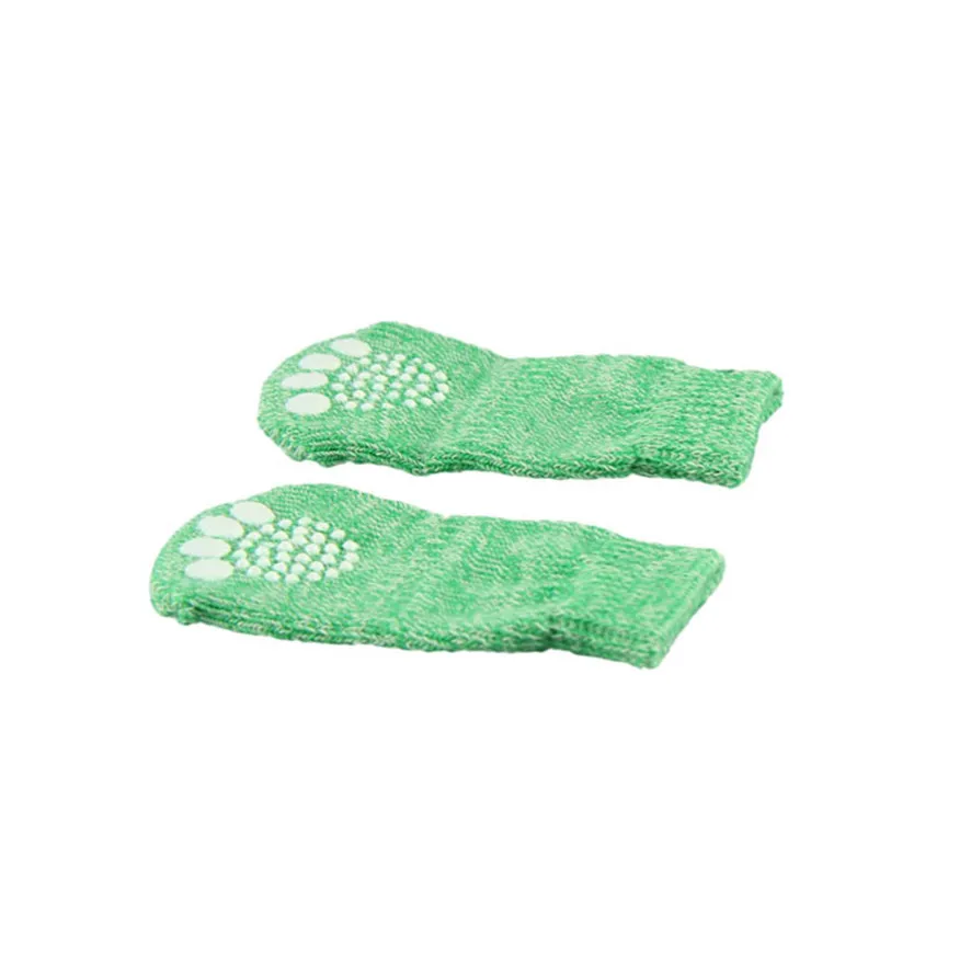 

Zero 2017 New 4Pcs Cute Puppy Dogs Pet Knits Socks Anti Slip Skid Bottom Purchasing B7717