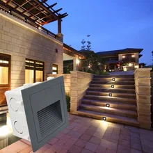 5 шт. 3 Вт наружные светодиодные лестничные огни PIR датчик движения водонепроницаемые настенные лампы Led напольное ночное освещение для канала ступенчатая лестница