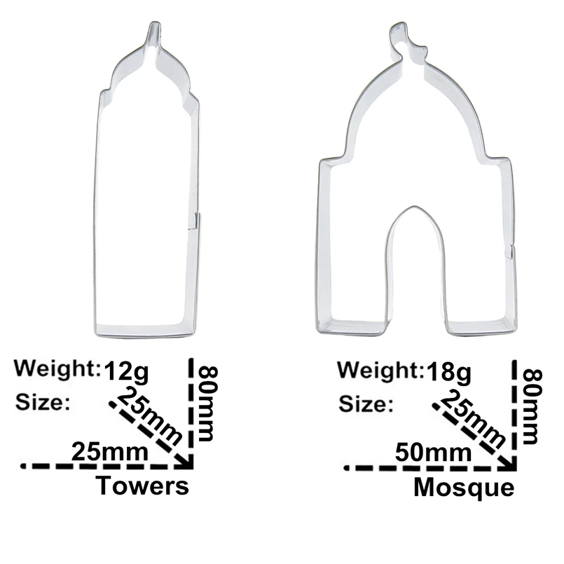 Комары и башни Украшение Тортов мастикой фрезы инструменты, Arabia архитектурные формы для выпечки печенья, прямые продажи