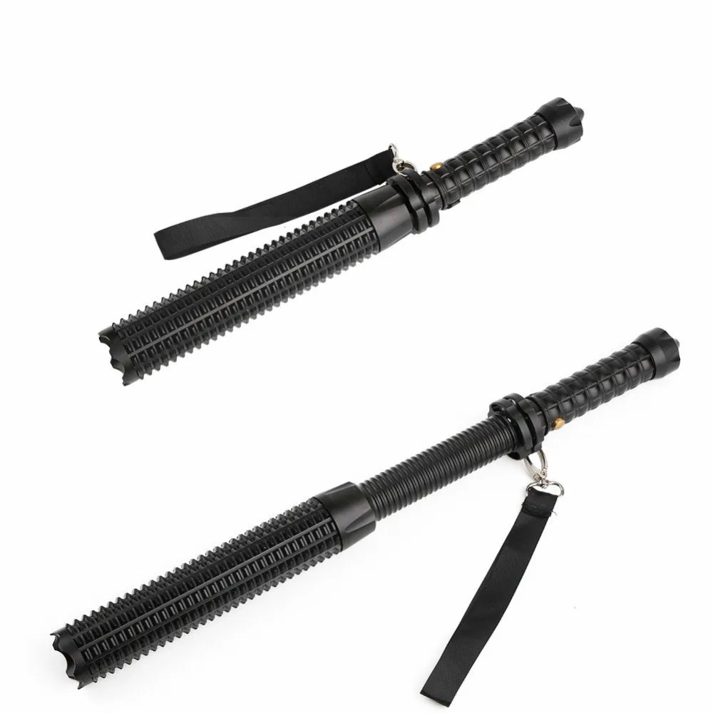 Kopen ETONTECK Tactische Honkbalknuppel Stok LED Telescopische Zaklamp 600LM Super Heldere Baton Zaklamp voor Noodgevallen en Zelfverdediging