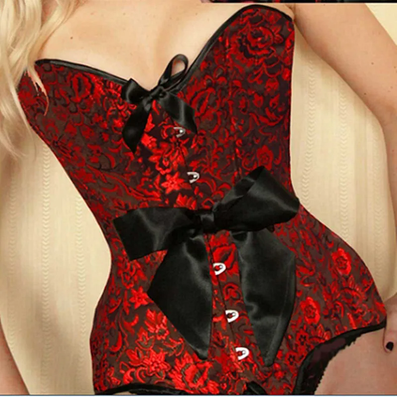 Floral Embroidered Halter Corselet Corset Burlesque Costumes For Women Sexy Korset Waist Corsets