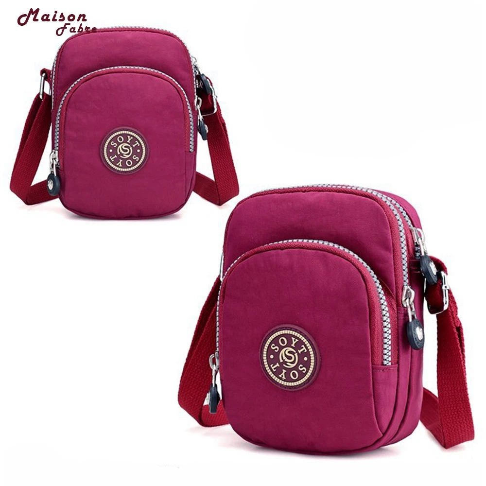 

Maison Fabre Shoulder Bag Hip Hop Fashion Solid Waterproof Nylon Printing Zipper Crossbody Shoulder Bag Women 2019