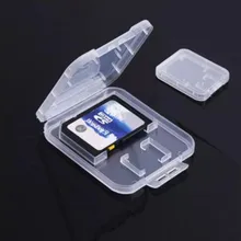 500 шт Micro SD MMC TF карта прозрачный пластиковый корпус коробка Аксессуар связки для SD SDHC карты памяти