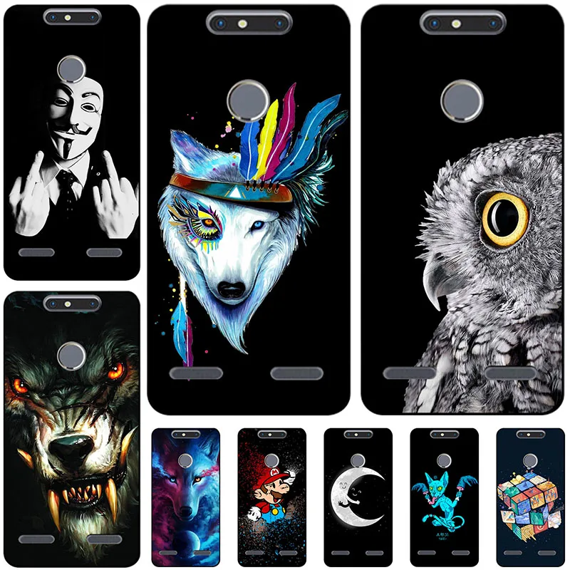 

Cute Animal Cat Case For ZTE Blade V8 V 8 Lite Cover Relief Cartoon Design Funda Skin Coque For ZTE Blade V8 Mini V 8 Mini 5.0"