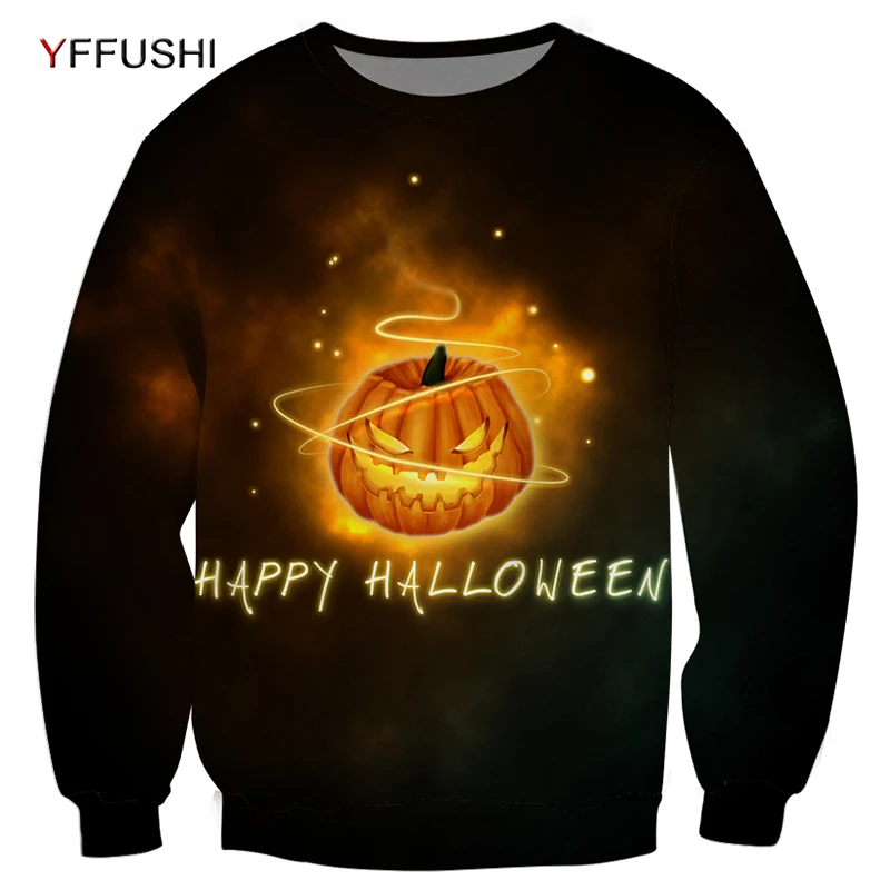 YFFUSHI Halloween Sweatshirts for Men Cool Autumn Men Sweatshirts Pullovers Unique Deisgn Hip hop Pullovers Male Streetwears