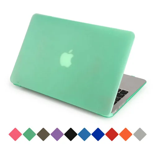Для Macbook air pro retina 11 12 13 15 чехол сенсорный экран матовый полупрозрачный защитный чехол+ Силиконовый протектор клавиатуры - Цвет: Green