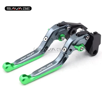

For KAWASAKI KLE 650 Versys 2006 2007 2008 Titanium+G Motorcycle Adjustable Folding Extendable Brake Clutch Lever Logo Versys