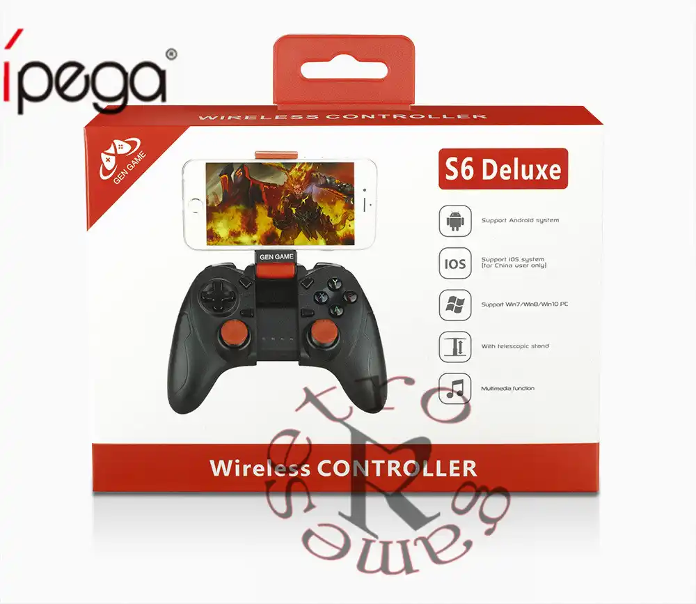 世代ゲームs6 デラックスワイヤレスbluetoothゲームパッドゲームコントローラiosのandroidスマートフォンタブレットwindows Pcのtvボックス Gamepads Aliexpress