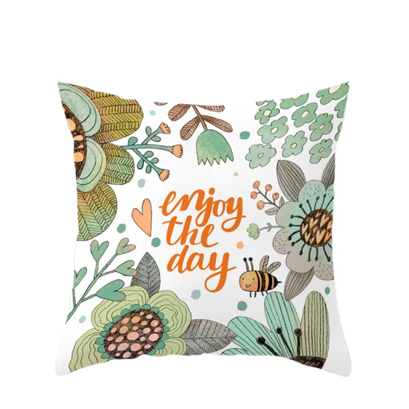 Easter Rabbit Print Pillow Cushion Case Polyester Sofa Car Cushion Cover Home Decor 2019 new product hot sale #3m11 (12)