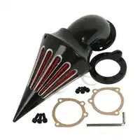 Motorcycle Spike Air Cleaner Intake Filter Kit For Harley Davidson S&S EVO CV Custom Sportster 1200 883 XL Black