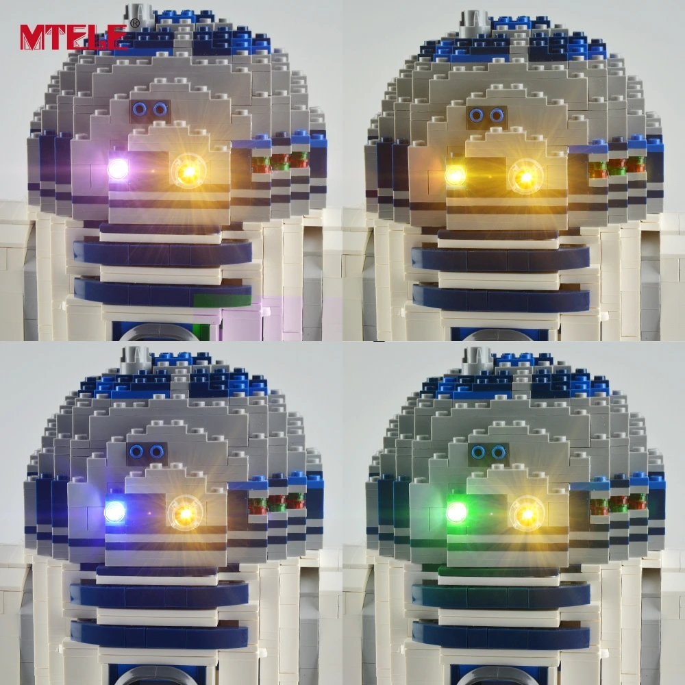 Светодиодный светильник MTELE, комплект для R2-D2 строительных блоков, светильник, совместимый с 10225(не включает модель