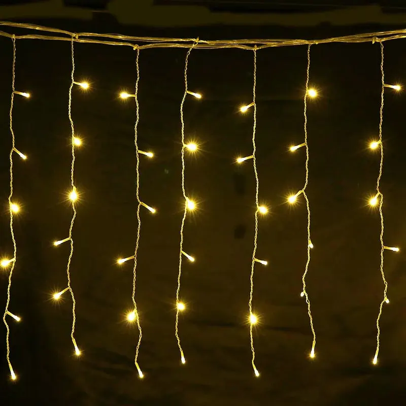 4m 0 6m Led Curtain Icicle String Lamp Fairy Lights Christmas Curtain Icicle String Lamp Led