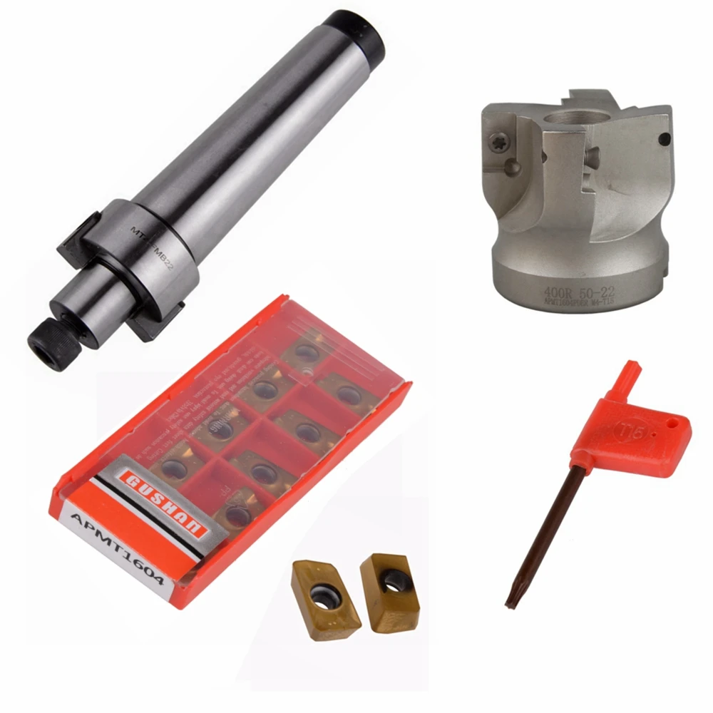 MT4 FMB22 M16 Tool Holder Shank 50mm with Drawbar Face Endmill CNC