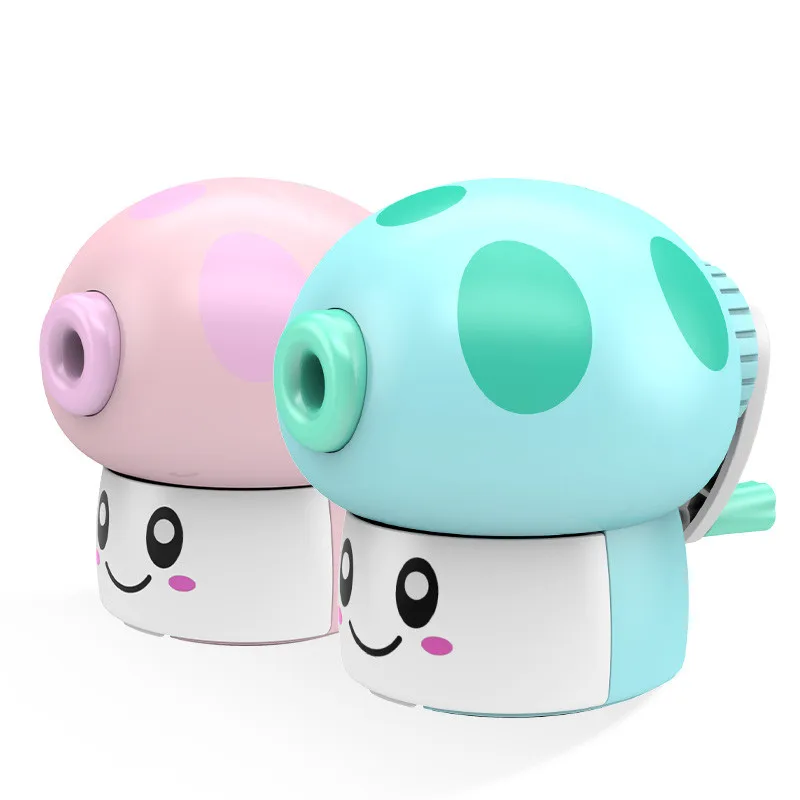 

Mechanical pencil sharpener automatic & efficient lovely mushroom owl style candy color student stationery manual