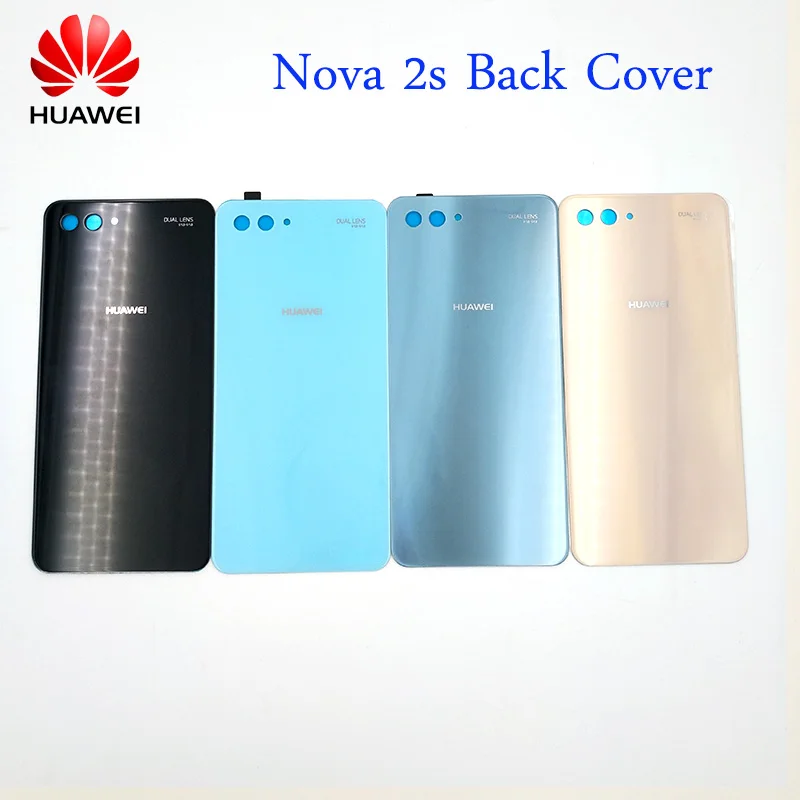 

100% Original Huawei 3D Glass Rear Housing Door Cover For Huawei Nova 2S Back Door Replacement Phone Case With Adhesive Sticker