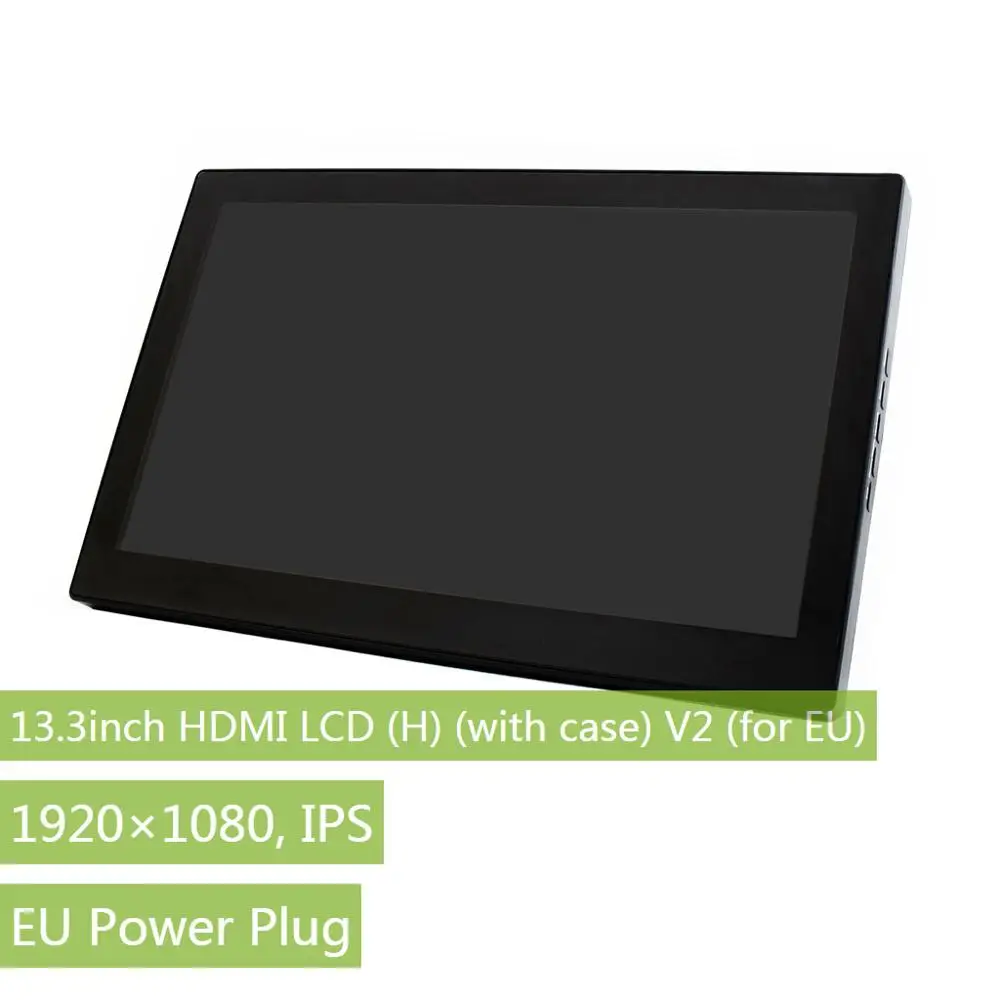 US $153.11 Waveshare 133inch IPS 19201080 Capacitive Touch Screen with Toughened Glass Cover SupportsRaspberry Pi BB Blackdesktop