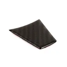 Декоративные стикеры автомобильные наклейки черная накладка декоративная накладка крышка рулевого колеса 2 шт. углеродное волокно Автомобильный руль