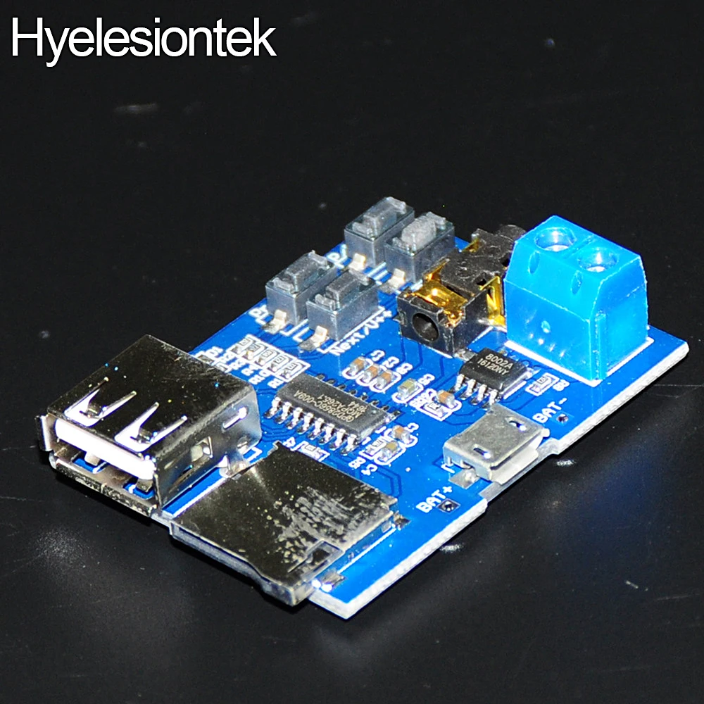 

DIY MP3 Decoder Player Format TF Card U Disk Board MP3 AMP Amplifier Amplificador Decoding Audio Player Module Electronic Kit