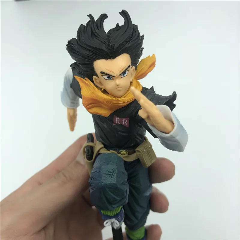 Dragon Ball Z Android 17 экшн-фигурка посыпать Ver. DBZ Goku Fighter Lazuli ПВХ Коллекция Модель 17 см