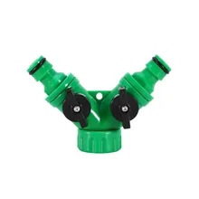 Прочный ABS Пластиковый Шланг Инструмент Splitter 2 Way Разъем 2 Way Кран Садовый Шланг Трубы Splitter Садово-Огородного инвентаря