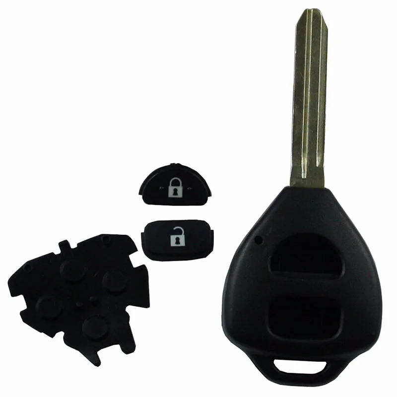 Mayitr 2 Buttons Remote Car Key Fob Case Shell Cover For TOYOTA Corolla Rav4 Hilux Yaris Avensis Avalon Echo Prado Tarago