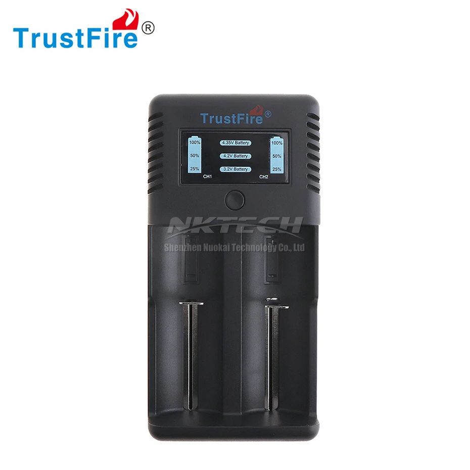 TR-019 TrustFire интеллигентая(ый) быстро Батарея Зарядное устройство Дисплей статус зарядки подходит 18650 26650 32650 25500 14500 10440 18500 литий-ионный аккумулятор