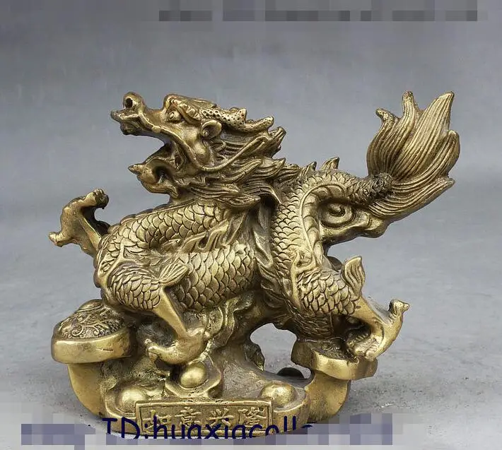 Народный китайский латунный по феншуй Yuanbao деньги благоприятный Ruyi с