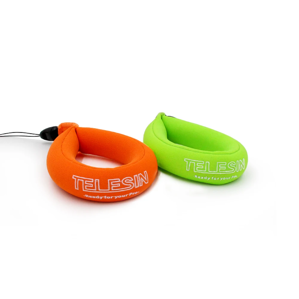 

TELESIN Floating Strap Wrist Strap Orange Green 2 Pack for GoPro Hero 6 5 4 3 2 Xiaomi Yi 4K Mijia 4K EKEN SJCAM Action Cameras