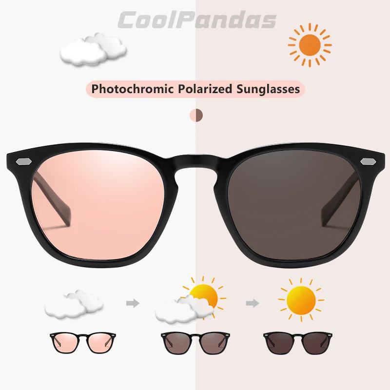 Fashion Brand Intelligent Photochromic Polarized Sunglasses For Men Women Driving Sun Glasses Oculos gafas de sol hombre UV400