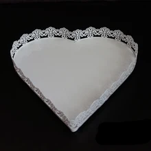 Кованые пирожное в форме сердца лоток для пирожных сервировка десерта десертный поднос держатель Для свадебной вечеринки