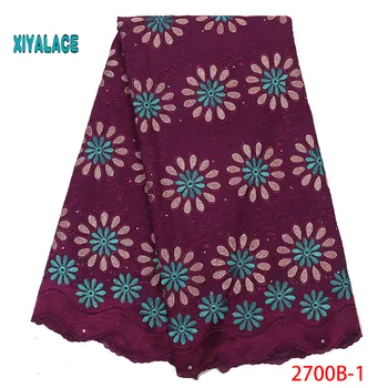 

Nigerian Lace Fabrics 2019 African Swiss Voile Lace High Quality French Swiss Voile Lace in Switzerland For Wedding YA2700B-1