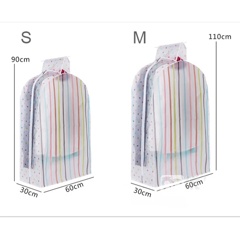 Чехол для одежды, костюм, платье, пальто, ткань, пылезащитный чехол, прозрачный стереоскопический большой чехол для одежды, сумка-Органайзер