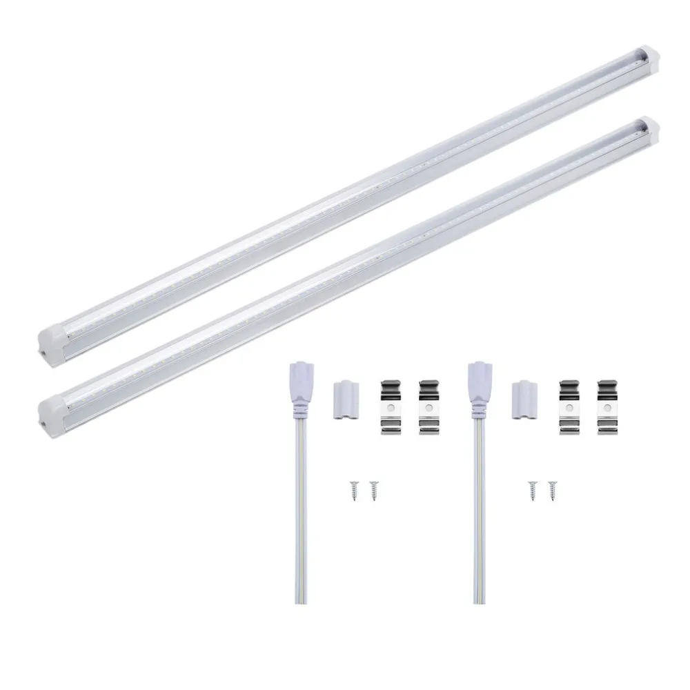 

2Pcs/set Complete Daylight Lamp T8 Fluorescent LED Tube Lamp 90CM Length 14W Natural White 4000-4500K 85V-265V Milky/Transparent