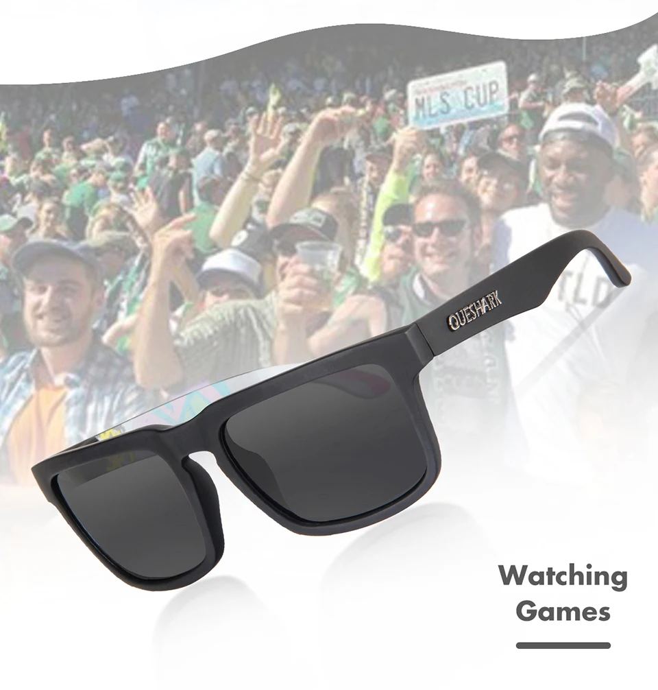 Óculos de Sol para Mulheres Mulheres dos Homens de Pesca Esportes ao ar Queshark Tr90 hd Quadro Espelhado Polarized dos Homens de Pesca Caminhadas Livre 9 Óculos de pesca
