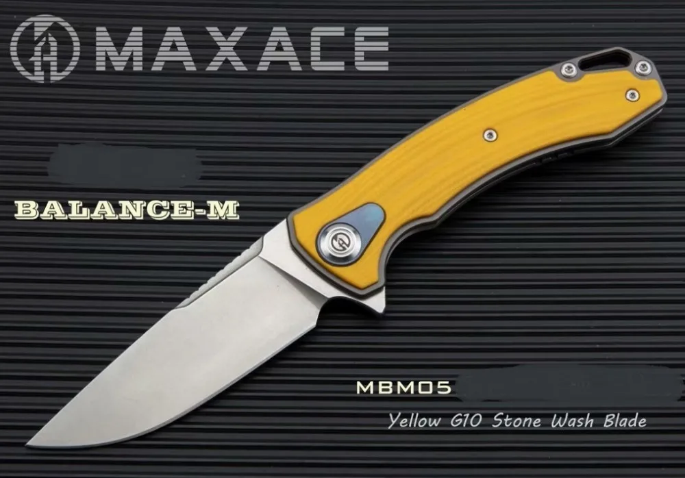 High End Maxace Balance M G10 Ручка лайнер M390 лезвие KVT Флиппер Кемпинг Складной нож