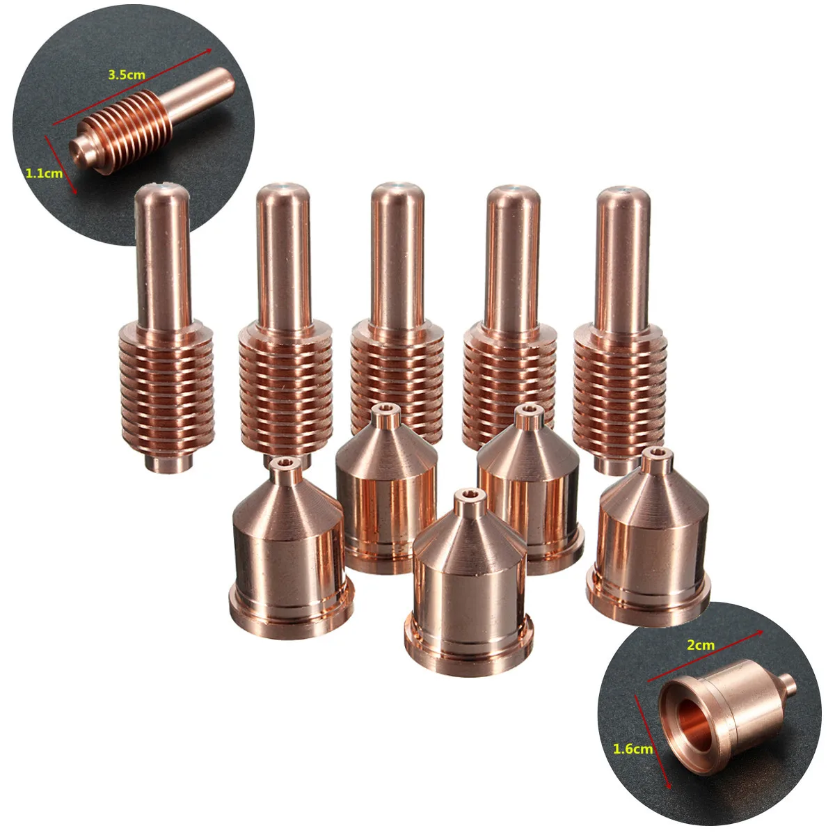 

120926 Electrode 120927 Nozzle 5pcs 80A Mechanized Shielded Processes for Plasma Cutting Torch Consumables Welding Supplies