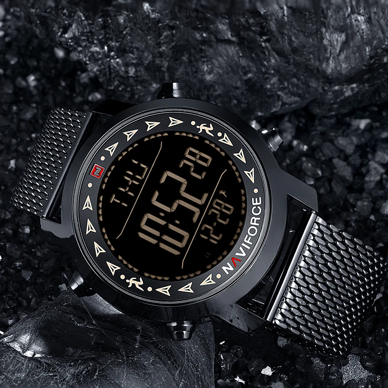 100% Оригинальные спортивные часы NAVIFORCE мужские Топ бренд роскошные Цифровые с