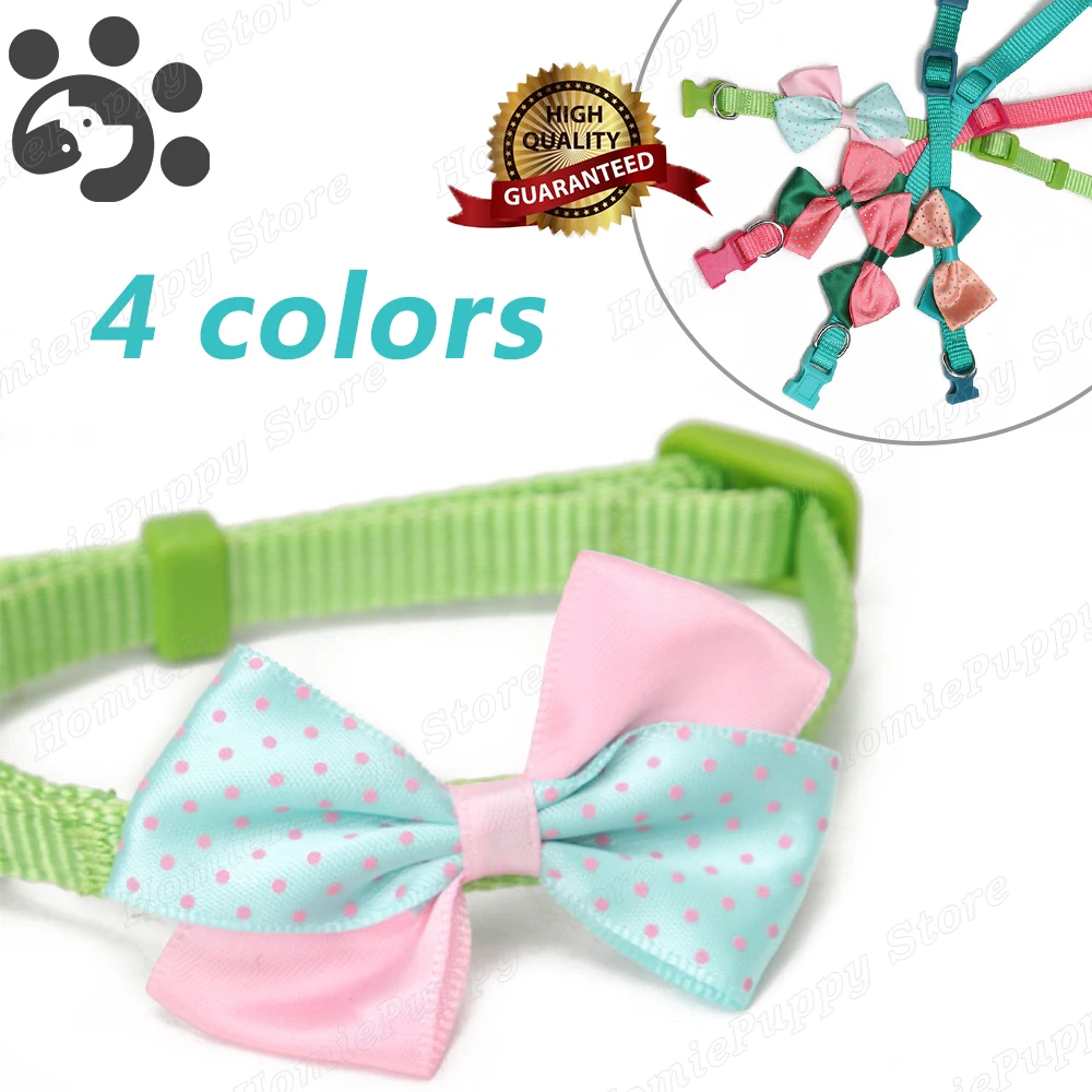 Cat Collar Breakaway Bow Tie Pet Collar Cute Bowknot Pet Cat Collar