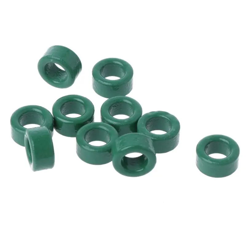 

10Pc Power Transformer Ferrite Ring Inductor Coil Green Iron Toroid Ferrite Core