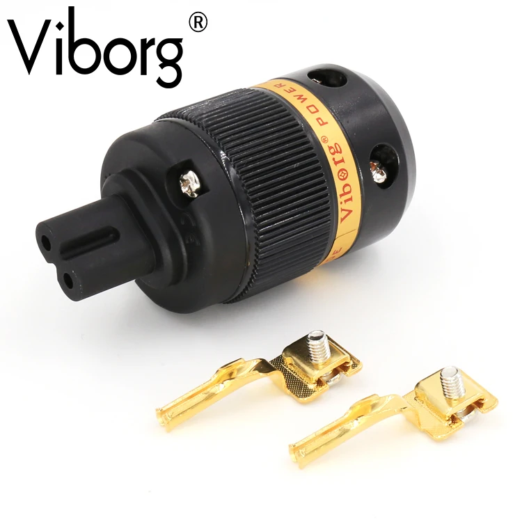 Виборг VF508G Чистый медный 5U 24K позолоченный шнур питания переменного тока 8 штекер