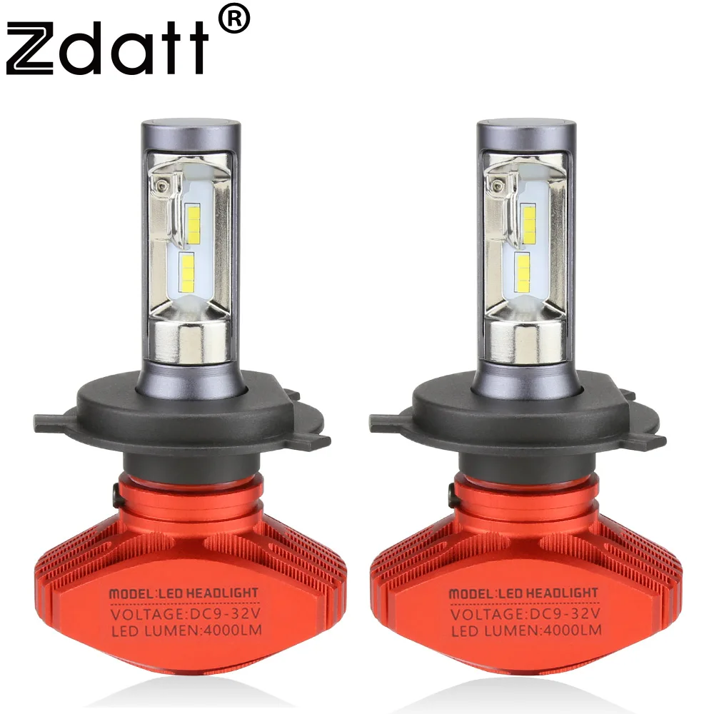 Zdatt Headlight H4 H7 H8 H9 H11 9005 HB3 9006 HB4 9003 HB2 Led Bulb Car