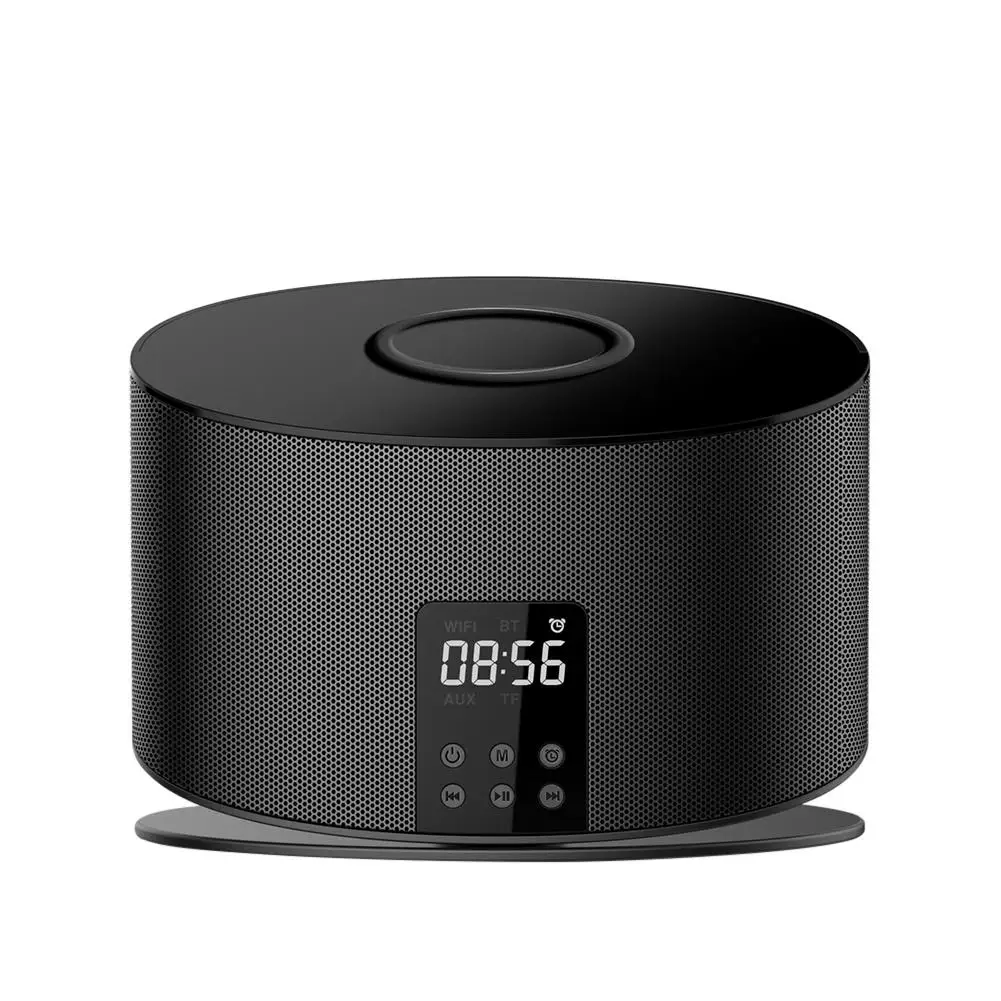 

A01 QI Wireless Charging Smart Bluetooth Speaker Alarm Clock with Built-in 4000 mAh Lithium Battery Speakers