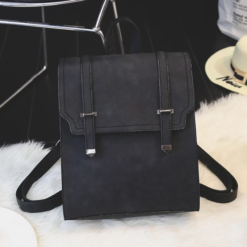 Школьный рюкзак для девочек, простой ретро рюкзак для путешествий из искусственной кожи, новая модная сумка через плечо