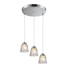 Cristal moderno comedor luces pendientes Simple cocina colgante lámparas Bar Cafe pasillo balcón lámpara colgante