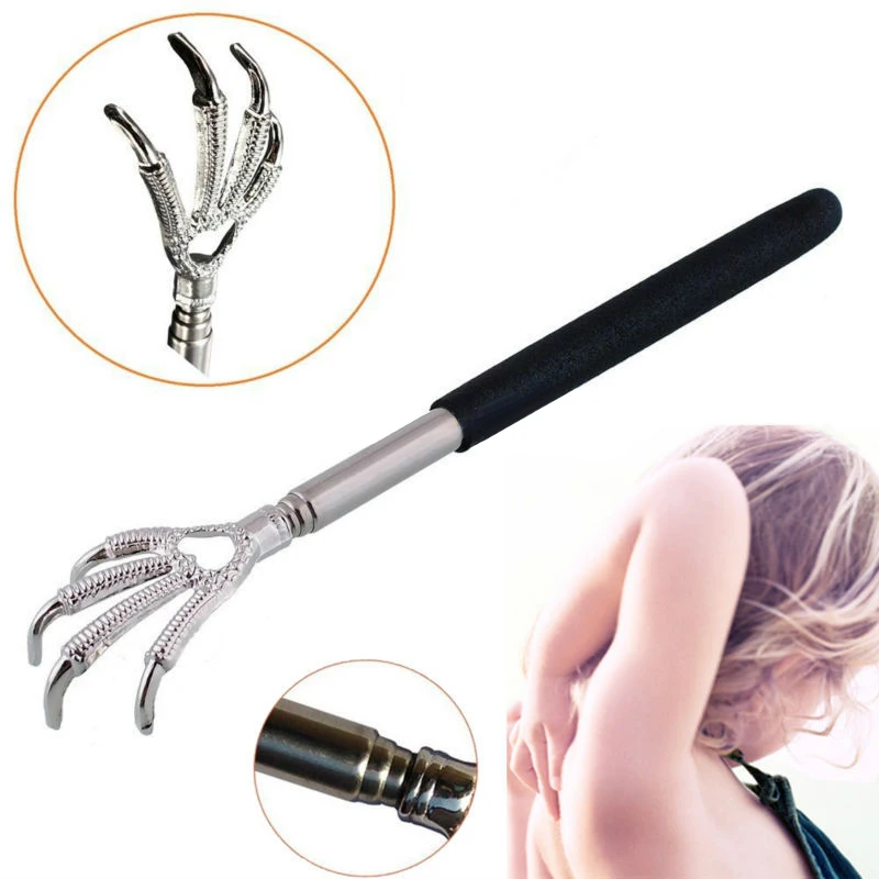 Practical Handy Stainless Steel Back Scratcher Telescopic Scratching