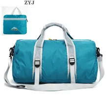 ZYJ водонепроницаемые складные сумки для фитнеса, сумки для путешествий, светильник для велоспорта, Спортивная Складная Сумка-тоут, сумка-мессенджер, сумка через плечо