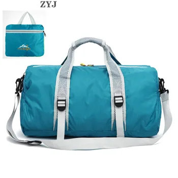 

ZYJ Waterproof Foldable Fitness Travel Bags Cycling Light Weight Sport Folding Tote Messenger Duffle Crossbody Shoulder Bag