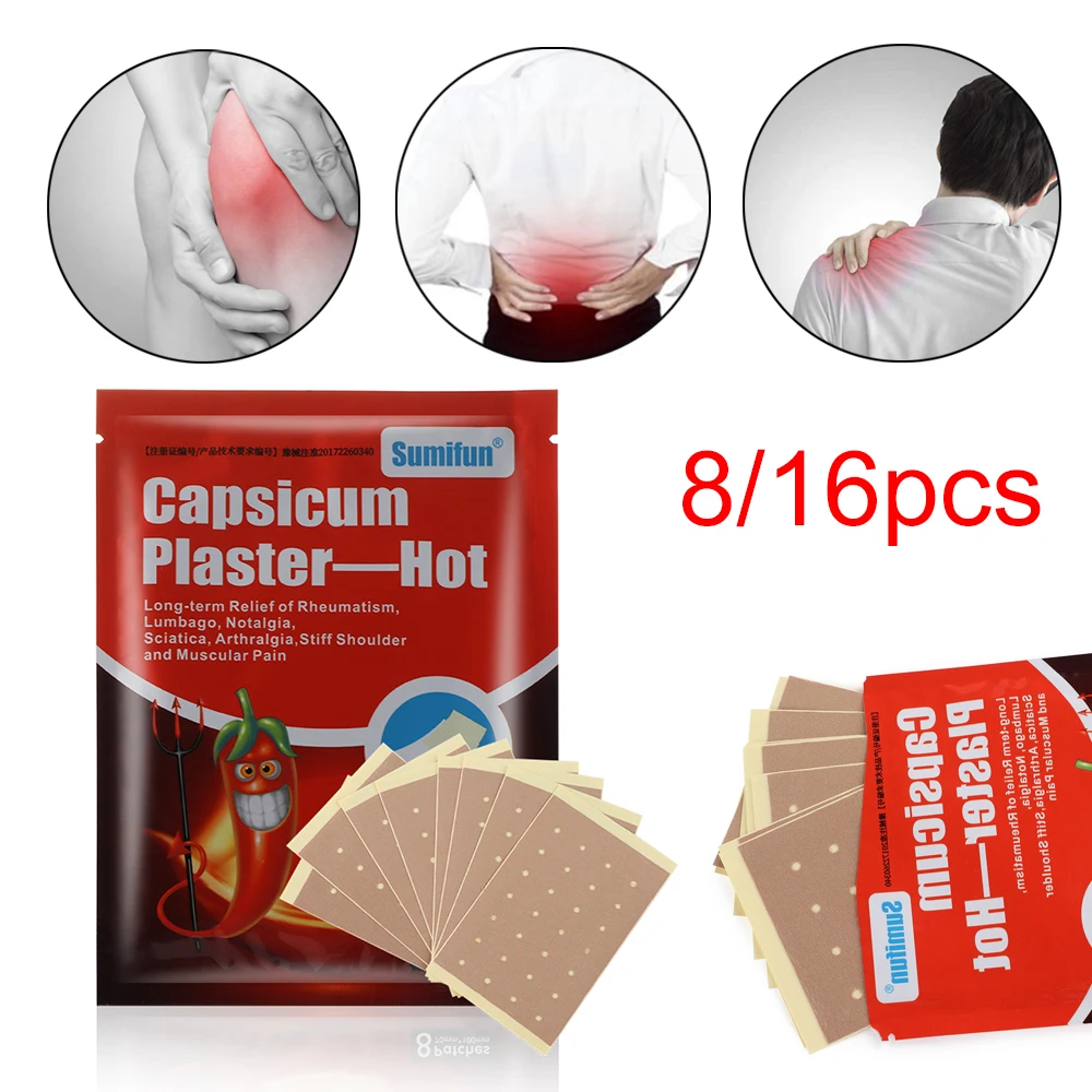 

Rheumatic Arthritis Patches Self Heating Massage Relaxing CapsicExternal Use Capsicum Plaster Neck Pain Relief Joint Pain Patch