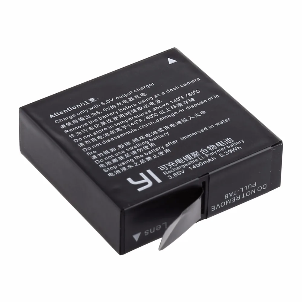 Оригинальный аккумулятор xiaoyi 2 3 85 В 1400 мАч mi 4k + зарядное устройство со